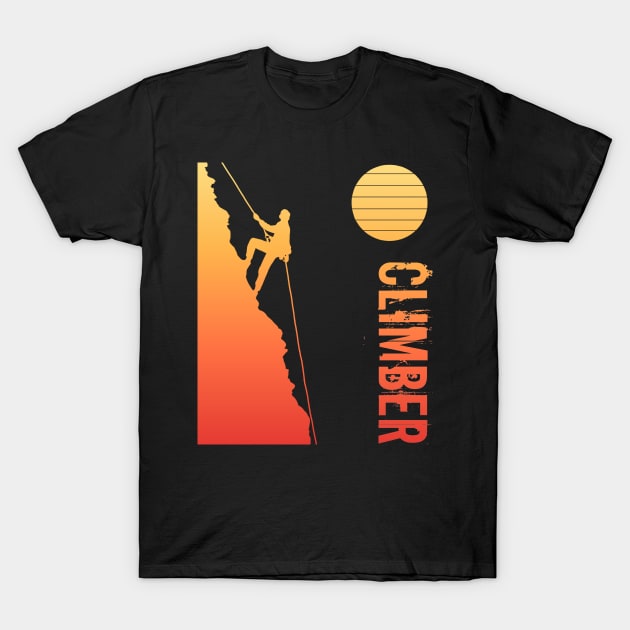 climber T-Shirt by Ntdesignart